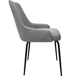 OTTO home Esszimmerstuhl »Cillian« (Set) 2 Stk.pflegeleichter Webstoff, schwarze Metallbeine, Sitzbreite 46 cm