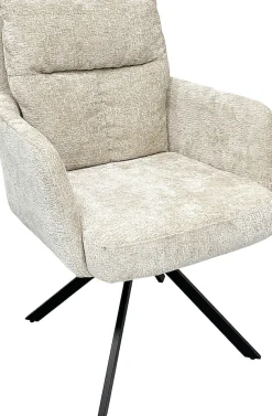 OTTO home Esszimmerstuhl »Darrin« (Set) 2 Stk.Chenille Bezug, schwarzes Metallgestell