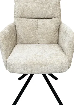 OTTO home Esszimmerstuhl »Darrin« (Set) 2 Stk.Chenille Bezug, schwarzes Metallgestell