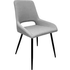 OTTO home Esszimmerstuhl »Derrek« (Set) 2 Stk.pflegeleichter Webstoff, schwarze Metallbeine, Sitzbreite 40 cm