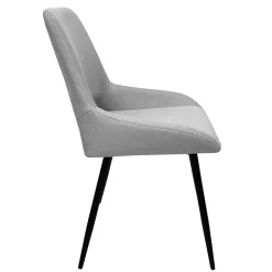 OTTO home Esszimmerstuhl »Derrek« (Set) 2 Stk.pflegeleichter Webstoff, schwarze Metallbeine, Sitzbreite 40 cm