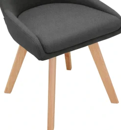 OTTO home Esszimmerstuhl »Dilla« (Set) 1 Stk.Webstoff Bezug, Massivholz Gestell, Sitzhöhe 48 cm
