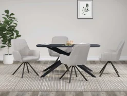 OTTO home Esszimmerstuhl »Flaurent« () 2 Stk.gepolsterte Rückenlehne, Armlehne und Sitzfläche, Sitzhöhe 50 cm