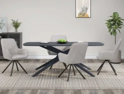 OTTO home Esszimmerstuhl »Flaurent« () 2 Stk.gepolsterte Rückenlehne, Armlehne und Sitzfläche, Sitzhöhe 50 cm