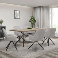 OTTO home Esszimmerstuhl »Flaurent« () 2 Stk.gepolsterte Rückenlehne, Armlehne und Sitzfläche, Sitzhöhe 50 cm