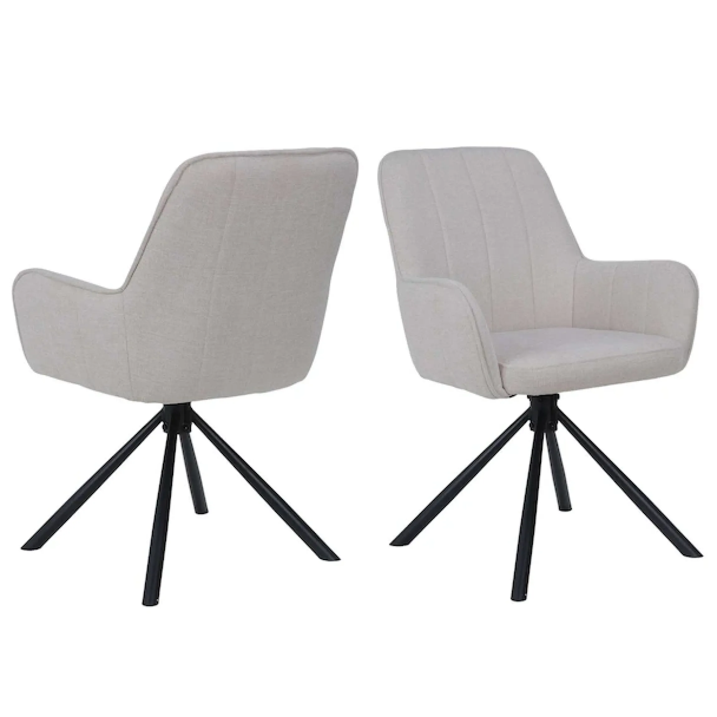 OTTO home Esszimmerstuhl »Flaurent« () 2 Stk.gepolsterte Rückenlehne, Armlehne und Sitzfläche, Sitzhöhe 50 cm