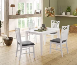 OTTO home Esszimmerstuhl »Fullerton, Holzstuhl« (Set) 2 Stk.mit attraktiven Fräsungen, Sitzhöhe 47 cm, Küchenstuhl