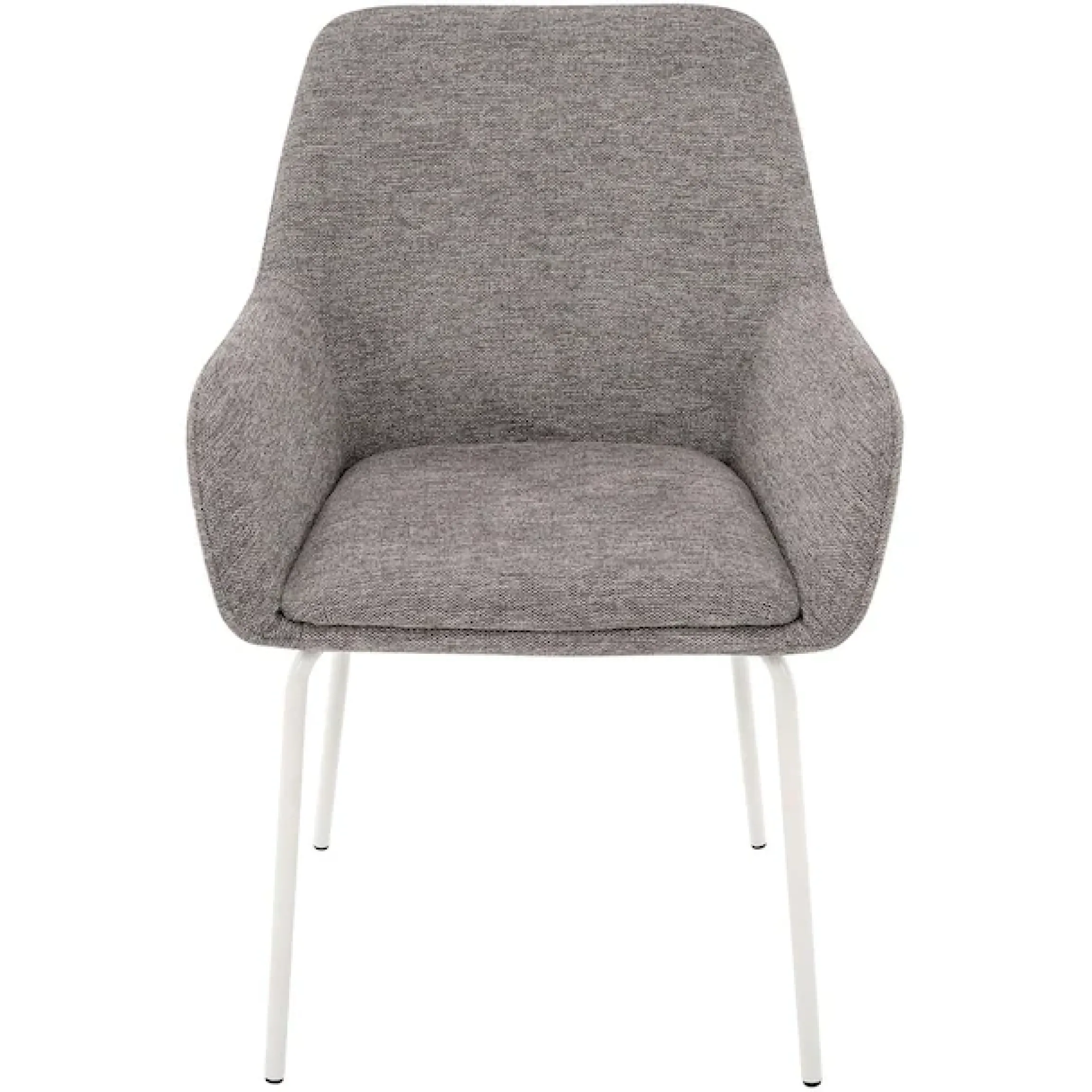 OTTO home Esszimmerstuhl »Gabbie« (Set) 2 Stk.mit weißen Metallbeinen, Webstoff Bezug, Sitzhöhe 47,5 cm