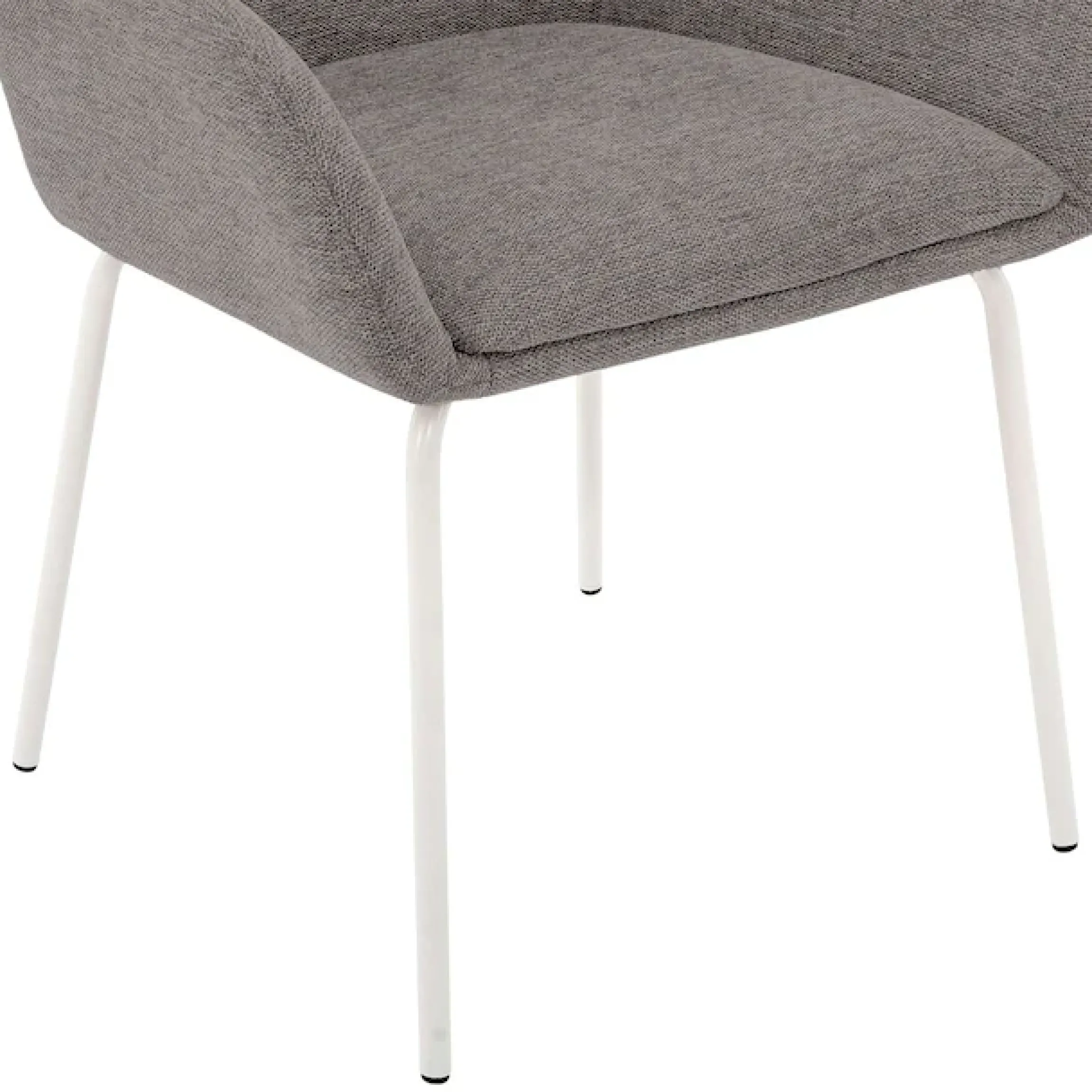 OTTO home Esszimmerstuhl »Gabbie« (Set) 2 Stk.mit weißen Metallbeinen, Webstoff Bezug, Sitzhöhe 47,5 cm
