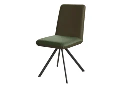 OTTO home Esszimmerstuhl »Gabi Polsterstuhl, Küchenstuhl, 4-Fußstuhl« () Gestell aus matt-schwarzem Flachmetall, stabil, 2-Stoff-Design