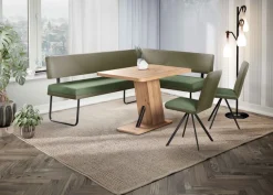 OTTO home Esszimmerstuhl »Gabi Polsterstuhl, Küchenstuhl, 4-Fußstuhl« () Gestell aus matt-schwarzem Flachmetall, stabil, 2-Stoff-Design