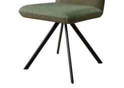 OTTO home Esszimmerstuhl »Gabi Polsterstuhl, Küchenstuhl, 4-Fußstuhl« () Gestell aus matt-schwarzem Flachmetall, stabil, 2-Stoff-Design
