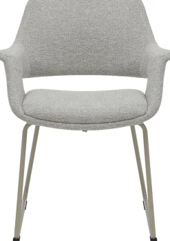 OTTO home Esszimmerstuhl »Genna« (Set) 2 Stk.pflegeleichter Webstoff Bezug, edles Metallgestell, Sitzhöhe 47 cm