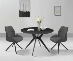 OTTO home Esszimmerstuhl »Granilu« (Set) gepolstert,Bezug Vorderseite Webstoff, Rückseite Velvet