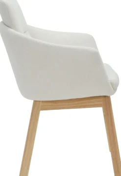 OTTO home Esszimmerstuhl »Hadelin« () 1 Stk.pflegeleichter Webstoff, massives Echtholzgestell, Sitzhöhe ca. 50 cm