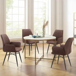 OTTO home Esszimmerstuhl »Hrodwyn« () 2 Stk.Sitz gepolstert, mit horizontale Nähten am Rücken, Sitzhöhe 52 cm