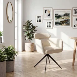 OTTO home Esszimmerstuhl »Isarco« () 2 Stk.360° Auto Rückkehr, gepolsterte Rückenlehne, Armlehne und Sitzfläche