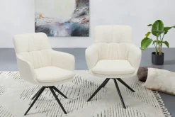OTTO home Esszimmerstuhl »Nordtrud« () 1 Stk.pflegeleichter Webstoff Bezug, pulverbeschichtetes Metallgestell