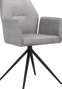 OTTO home Esszimmerstuhl »Ozias« () Sitz und Rücken gepolstert, Gestell aus Metall schwarz, Sitzhöhe 50 cm, 2er Set
