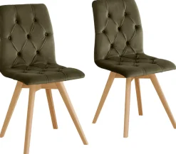 OTTO home Esszimmerstuhl »Rania« (Set) 2 Stk.im 2er/4er/6er Set, Massivholzbeinen