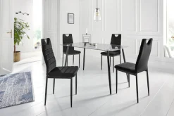 OTTO home Esszimmerstuhl (Set) 4 Stk.(2 oder 4 Stück) mit Samtbezug, Rückenlehne mit Griff zum Zurückziehen