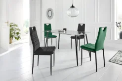 OTTO home Esszimmerstuhl (Set) 4 Stk.(2 oder 4 Stück) mit Samtbezug, Rückenlehne mit Griff zum Zurückziehen