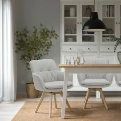 OTTO home Esszimmerstuhl »Sigune« () 1 Stk.pflegeleichter Webstoff Bezug, massives Echtholzgestell