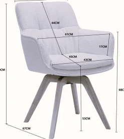 OTTO home Esszimmerstuhl »Sigune« () 1 Stk.pflegeleichter Webstoff Bezug, massives Echtholzgestell