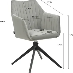 OTTO home Esszimmerstuhl »Tampa« (Set) 2 Stk.mit Drehfunktion 360 Grad