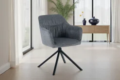 OTTO home Esszimmerstuhl »Turin« (Set) 2 Stk.moderner Stuhl, 360 Grad drehbar, mit hochwertigem Strukturstoff