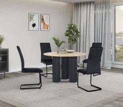 OTTO home Esszimmerstuhl »Valbourg« () Freischwinger, gepolsterte Rückenlehne und Sitzfläche, 2er Set