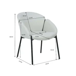 OTTO home Esszimmerstuhl »Westfox« () 2 Stk.gepolsterte Rückenlehne, Armlehne und Sitzfläche, Sitzhöhe 49 cm