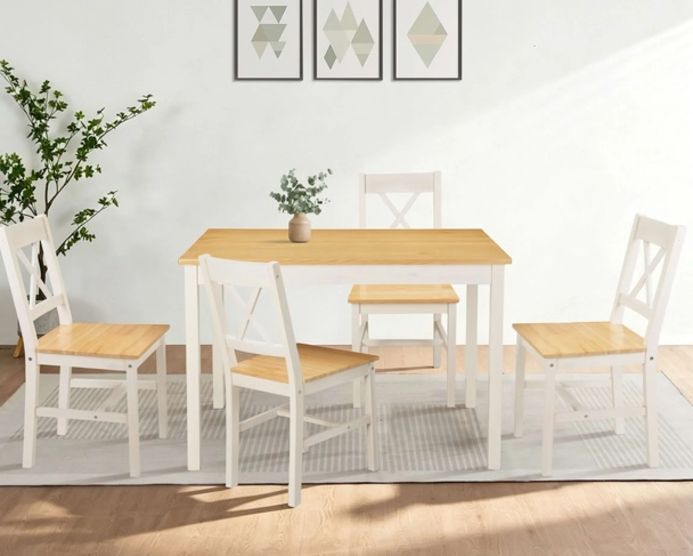 OTTO home Esszimmerstuhl »Willow« (Set) 2 Stk.aus massivem Kiefernholz, lackiert, pflegeleicht, bis 130 kg belastbar