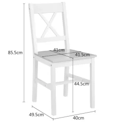 OTTO home Esszimmerstuhl »Willow« (Set) 2 Stk.aus massivem Kiefernholz, lackiert, pflegeleicht, bis 130 kg belastbar