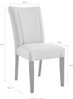 OTTO home Esszimmerstuhl »Zena« (Set) 2 Stk.Gestell aus Massivholz, Polsterstuhl, Esszimmer, Bestseller
