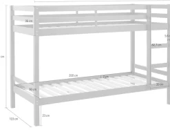 OTTO home Etagenbett »Alpi« H/B/T,Massivholz (Kiefer), Stockbett,