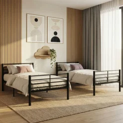OTTO home Etagenbett »Hayo,Metallbett, Stockbett« teilbar in 2 Einzelbetten,perfekt für kleine Räume, mehrere Farben, (B/T/H) ca. 208/97/160 cm