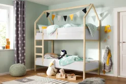OTTO home Etagenbett »Janne« aus schönem massivem Kiefernholz, Etagenbett, Liegefläche 90x200 cm