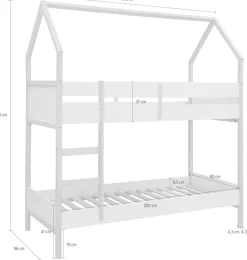 OTTO home Etagenbett »Janne« aus schönem massivem Kiefernholz, Etagenbett, Liegefläche 90x200 cm