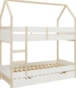 OTTO home Etagenbett »Janne« aus schönem massivem Kiefernholz, Etagenbett, Liegefläche 90x200 cm