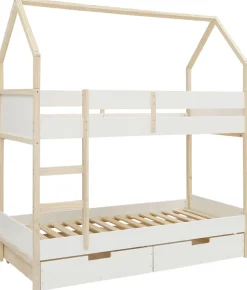 OTTO home Etagenbett »Janne« aus schönem massivem Kiefernholz, Etagenbett, Liegefläche 90x200 cm