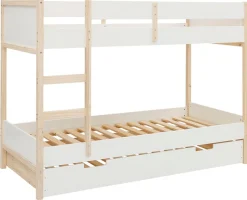 OTTO home Etagenbett »Janne« Kiefernholz, Etagenbett, inklusive Holzleiter, Liegefläche 90x200 cm