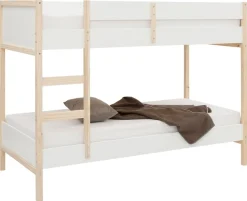OTTO home Etagenbett »Janne« Kiefernholz, Etagenbett, inklusive Holzleiter, Liegefläche 90x200 cm