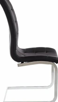 OTTO home Freischwinger »Lola« (Set) 2 Stk.2 oder 4 Stück, Bezug in Kunstleder oder Samtsoff, chrom Metallgestell