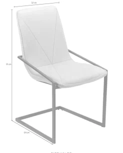 OTTO home Freischwinger »Vitus« (Set) 2 Stk.aus schönem weichen Samtvelours Bezug, in verschiedenen Farbvarianten