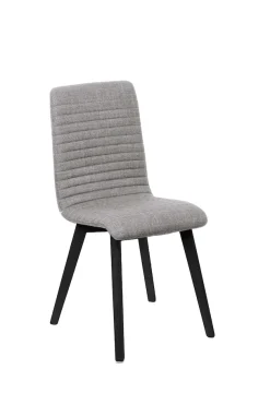 OTTO home 4-Fußstuhl »Arosa Esszimmerstuhl, Polsterstuhl, Küchenstuhl, Speisestuhl, Essstuhl« (Set) 2 Stk.2er-Set, Beine aus Massivholz Eiche oder Buche, mit gestepptem Stoff