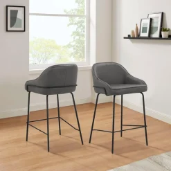 OTTO home 4-Fußstuhl »Puant« () 2 Stk.mit Stoff aus Polyester/recyceltem Polyester, Sitzhöhe 65 cm