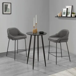 OTTO home 4-Fußstuhl »Puant« () 2 Stk.mit Stoff aus Polyester/recyceltem Polyester, Sitzhöhe 65 cm