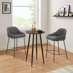 OTTO home 4-Fußstuhl »Puant« () 2 Stk.mit Stoff aus Polyester/recyceltem Polyester, Sitzhöhe 65 cm