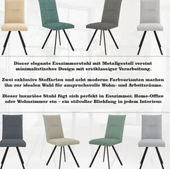 OTTO home 4-Fußstuhl »Sava« (Set) 2 Stk.Metallgestell